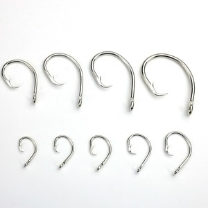 [Yooseung Industrial] Anzuelo Circular de Acero Inoxidable, Afilado y con Punta, Forjado, Offset, para Pesca de Atún en Agua Salada - Product Image 1