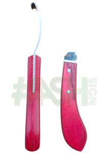 Cuchillo de Herrador de Acero Inoxidable para Diestros, Herramienta Veterinaria para Forja, Cuchilla de Hoja Caída, Color Personalizado para Caballos - Product Image 6