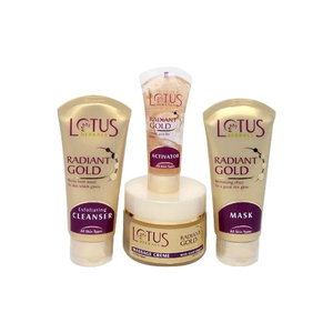 ครีมและโลชั่นบำรุงผิวหน้า Radiant Gold Cellular Facial Kit ผสมทองคำบริสุทธิ์ 24k และมะละกอ สำหรับทุกสภาพผิว ช่วยเติมความชุ่มชื้นและบำรุงผิว - Product Image 3