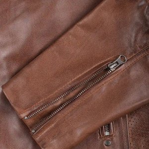 Custom Packing Regular Length <b>Men</b> Leather <b>Jackets</b> New Causal Vintage Leather <b>Jacket</b> Available In All Sizes - Product Image 4