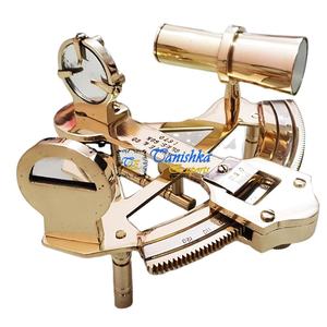 Sextante de latón decorativo para el hogar, artesanías de Metal, regalo de navegación con caja, sextante náutico, sextante antiguo, regalo marítimo personalizado - Product Image 2