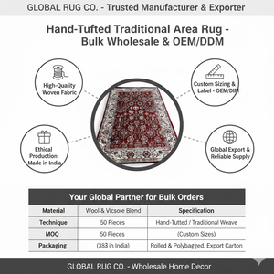 Alfombra Tradicional con Diseño Floral para Sala de Estar, Dormitorio, Decoración Clásica para Interiores del Hogar - Product Image 6