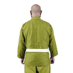 Kimono de Jiu-Jitsu pour homme, vert olive, coupe classique, 100% coton respirant, uniforme de Jiu-Jitsu, vêtements d'arts martiaux pour adultes - Product Image 4