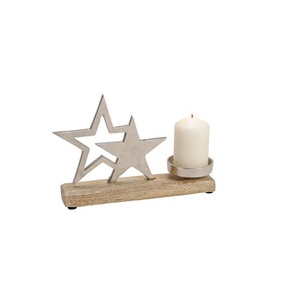 Centre de table de Noël élégant en métal pour la décoration de table de fête à la maison avec finition luxueuse - Product Image 1