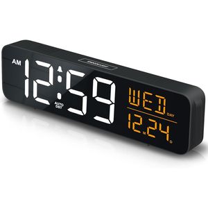 Large Display Digital Alarm Clock for Bedrooms and Office Dimmable 5 Dimmers Date Day Week Desk Table Clocks for Living Room - Product Image 4