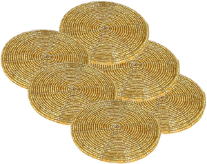 Handmade Seed Beads Embroidery Custom Design Wholesale Luxury <b>Beaded</b> <b>Coaster</b> for Table Decor for weddings parties - Product Image 5