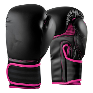 Guantes de Boxeo Profesionales para Hombre, de Cuero Genuino, Personalizables, Color Morado y Negro, Duraderos, Transpirables, de Alta Calidad, Diseño Edoor - Product Image 4