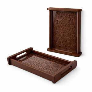 Bandeja Decorativa para Servir, Diseño de Corte Láser en MDF y Láminas Acrílicas, para Mesa de Comedor, Bandeja para Desayuno y Postre, Venta al Mejor Precio - Product Image 4
