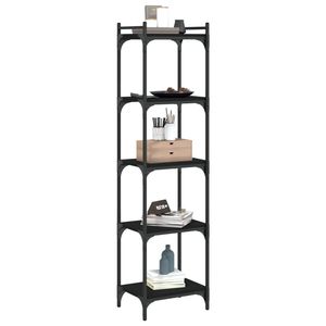Librería de madera de ingeniería negra de 5 niveles 15,7 "x 11,8" x 60,6" - Product Image 3