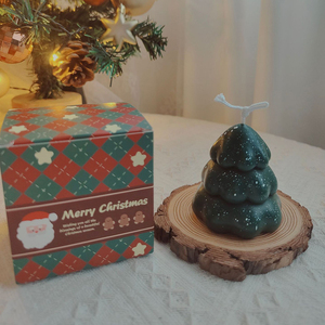 Xmas cây nến sáp đậu nành thơm trang trí nội thất nến sang trọng nhãn hiệu riêng hương thơm cây sáng tạo hình nến cho bên món quà kỳ nghỉ - Product Image 1