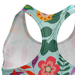 Sujetador deportivo de alto soporte sin costuras para gimnasio, fitness, running y yoga, diseño frontal simple sublimado, ropa de entrenamiento ecológica al por mayor - Product Image 6