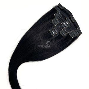 Meilleur clip dans les cheveux humains extensions de cheveux bruts de haute qualité soyeux cheveux raides et lisses du vendeur Vietnam - Product Image 6