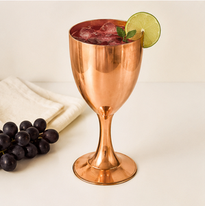Premium Pure Copper <b>Wine</b> <b>Goblet</b> Handcrafted Luxury Metal Chalice For Weddings Parties And Home Decor Sustainable & Eco-Friendly - Product Image 4