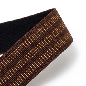 Ceinture en tissu tissé sur mesure avec boucle plaquée or, largeur 4 cm, style décontracté, matière polyester, ceinture de cérémonie - Product Image 3