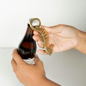 Luxurious Fish Shape Bottle Opener Castes Embossed Designing Brass Bottler Opener Heavy Duty Vintage <b>Wine</b> and Beer Accessory - Product Image 4