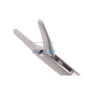 Pince CABG en acier inoxydable, droite, pointes dentelées de 1 mm, tige de 3 mm, longueur de travail de 6,75'' (17 cm), poignée à pression de 11,75'' (30 cm) - Product Image 6