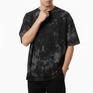 เสื้อยืดโอเวอร์ไซส์ผู้ชายคุณภาพสูง ปี 2026 ผ้าฝ้าย 100% สวมใส่สบาย ทรงหลวม ตัดเย็บตามสั่ง ล้างสีแบบแอซิดวอช - Product Image 6