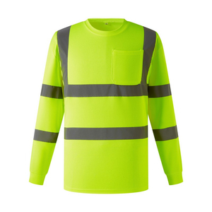 Camisa de Uniforme de Seguridad de Alta Visibilidad con Cinta Reflectante para Actividades de Trabajo al Aire Libre - Product Image 2