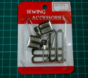 Clips para tirantes DK-575 de 1-1/2 pulgadas sin revestimiento plástico (2 clips y 2 deslizadores) - Product Image 3