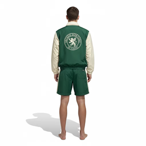 Ensemble veste et short coupe-vent respirant pour homme, streetwear, polyester, nylon, cordon de serrage, tenue de sport décontractée, ensemble grande taille - Product Image 4