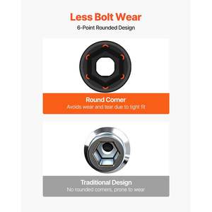 Set di prese di impatto per unità da 1/2 pollici da 43 pezzi Prese a 6 punti metriche 9-30mm assortimento Standard/profondo - Product Image 5