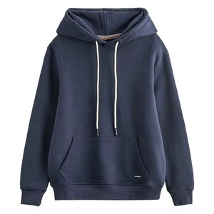 Sweat-shirt à capuche vert olive 100% coton molletonné, coupe ample, décontracté, pour homme, vêtement d'automne, avec poche, poids du tissu 350g, personnalisable - Product Image 3