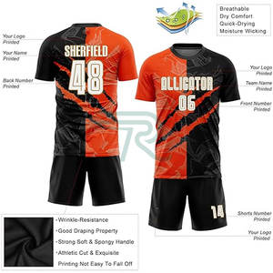 Maillot de football américain 2026 de haute qualité, 100 % polyester respirant, écologique, durable, personnalisable avec logo pour équipe - Product Image 3