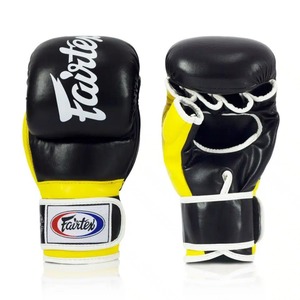 Gants de MMA professionnels Fairtex en cuir de haute qualité pour l'entraînement et le sparring, équipement de gym Muay Thai, paume ouverte, sangle réglable - Product Image 5