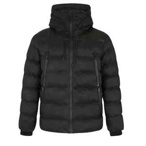Chaqueta Acolchada Casual para Hombre, Estilo Urbano, con Cierre, Cuello Alto, Logotipo Frontal, Color Marrón Sólido, Impermeable, de Secado Rápido - Product Image 4