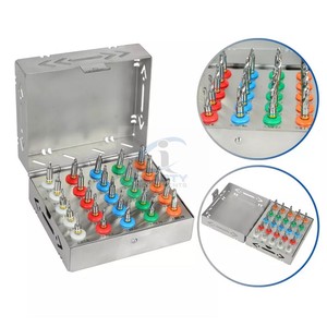 Kit de 25 Piezas para Cirugía de Implantes Dentales Cónicos, Manual, con Topeadores Integrados y Caja, Instrumentos de Acero Inoxidable, CE - Product Image 3