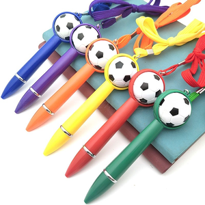 Bolígrafo con Forma de Balón de Fútbol, Bolígrafo Retráctil con Diseño de Fútbol y Tinta Negra para la Escuela, Oficina, Regalos Promocionales - Product Image 1