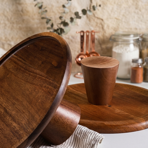Support à gâteau artisanal en bois massif pour anniversaire, mariage et décoration de fête, support à gâteau en bois pour table de desserts et usage domestique - Product Image 4