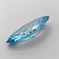 Diamante Azul Cultivado en Laboratorio, Corte Marquesa de 1 Quilate, Claridad VS2, Color Azul Fantasía, Diamante Suelto