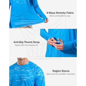 Chemises de pêche personnalisées avec logo, vente en gros, prix abordable, vêtements d'extérieur pour la pêche - Product Image 4