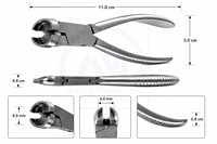 AL MIDA HEALTH CARE INSTRUMENTS Pinces ophtalmiques chirurgicales en acier inoxydable, forceps manuels pour chirurgie oculaire, instrument de classe II CE