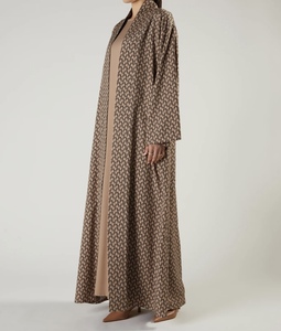 Offre Spéciale 2026 – Abaya Modeste de Dubaï, Perlée et Pailletée, à Manches Longues, Col en V, Longueur Cheville, Traditionnelle Musulmane, Faite à la Main, pour la Prière du Ramadan et le Quotidien - Product Image 5