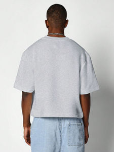 Camiseta Corta de Algodón con Logo Personalizado para Mujer, Estilo Urbano, Oversize, de Manga Corta - Product Image 2