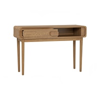 Table console LOME élégante et durable en chêne naturel, table d'entrée mince, table de couloir, décoration moderne pour la maison, bureau contemporain