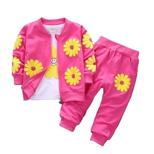Juego informal de 2 piezas para niños de color estampado de exportación de fabricación de Bangladesh Terry francés mejor de venta de precio de fábrica de Bangladesh - Product Image 1