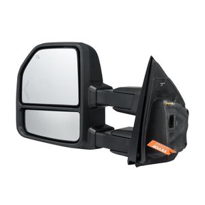 2015-2018 Ford F150 potenza riscaldata specchietti da traino LED freccia luce luce pozzanghera vetro convesso nero controllo manuale - Product Image 1