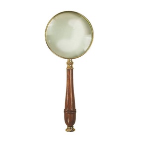 Loupe en laiton avec poignée artisanale, décoration de bureau vintage, loupe de lecture de style antique, cadeau - Product Image 6