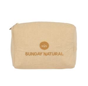 Personnalisé écologique naturel toile coton chanvre Jute femmes maquillage sac cosmétique fermeture éclair Durable réutilisable mode voyage - Product Image 5