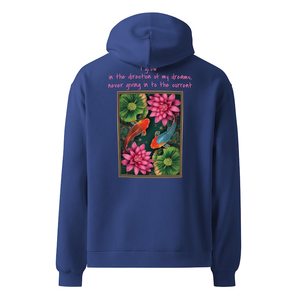 Sudadera con Capucha Premium para Mujer, Diseño de Pez Koi, Talla Grande, Felpa de Algodón, Estilo Urbano - Product Image 2