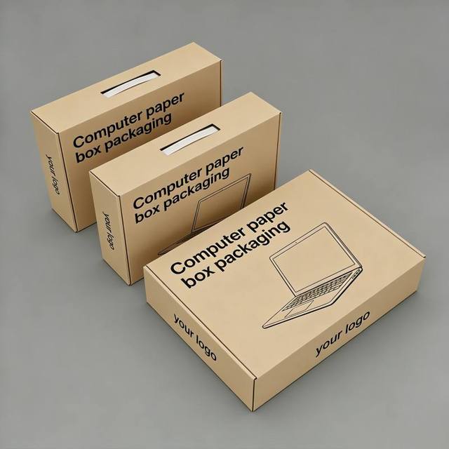 Customized Printed Consumer Electronics Shipping Packaging Box Mailer Paper Box with Compartments for Laptop/Camera Protection