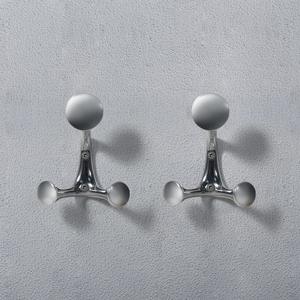 ตะขอแขวนผนังโลหะแบบหนาพิเศษ รับน้ำหนักได้มาก แขวนเสื้อ หมวก ผ้าขนหนู ป้องกันสนิม - Product Image 6