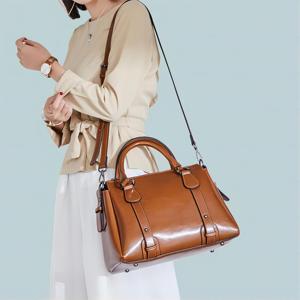Sacs fourre-tout de luxe en cuir véritable pour femmes, motif bonbons, deux poignées, options personnalisables, vente en gros - Product Image 6