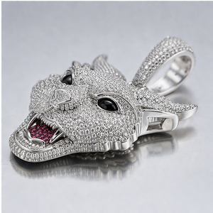 Luxury 925 Silver Iced Fine Jewelry Pendants Charms Custom <b>Cat</b> Animal Face Moissanite Children's Hiphop Unisex Perfect <b>Gift</b> idea - Product Image 2