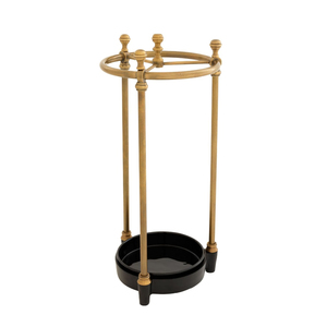 Classic Wood Umbrella Stand with Vertical Slats Frame Structure for Home Decoration Freestanding Handmade Umbrella Stand - Product Image 5