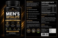 Complément alimentaire pour la vitalité masculine, étiquette privée, vente en gros, emballage personnalisé, fabricant OEM