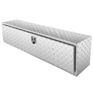 Cassone per Camion in Alluminio Rinforzato 152x43x46 cm con Piastra Diamantata, Chiavi di Blocco, Resistente all'Acqua, Accessori per il Controllo del Carico - Product Image 1